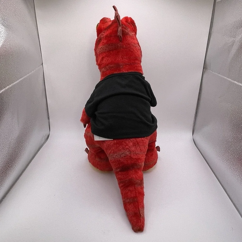 Build A Bear Red Dinosaur T Rex Velociraptor w/ Tee & Sound 19‎ Inch Plush BAB